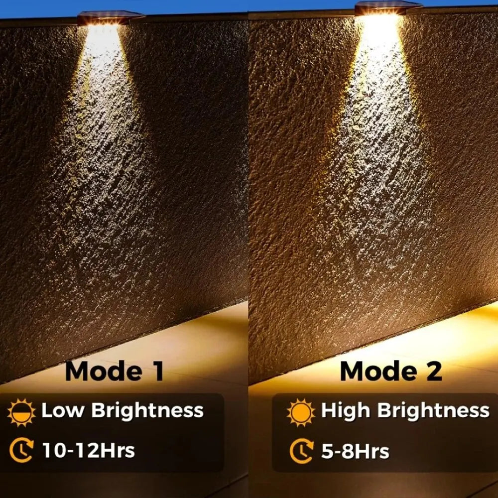 Solar Fence Lights 2-Pack – product image 4
