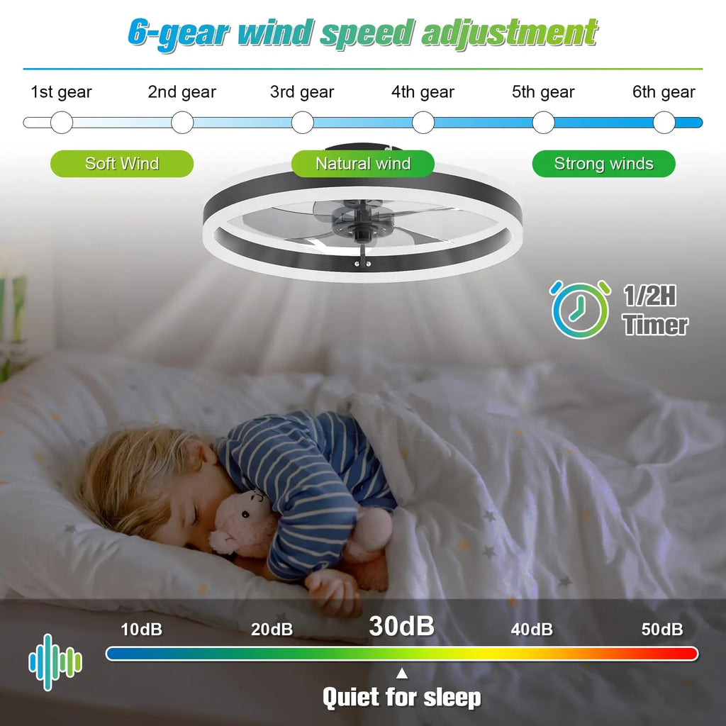 LED Ceiling Fan with Light – product image 4