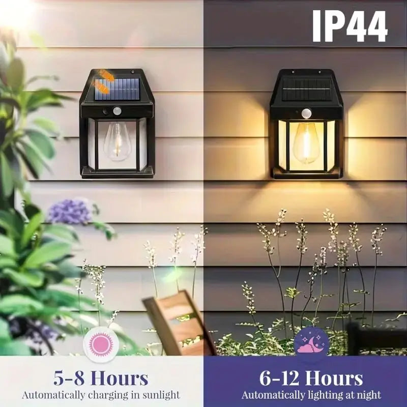 Solar Motion Sensor Wall Lantern – product image 2