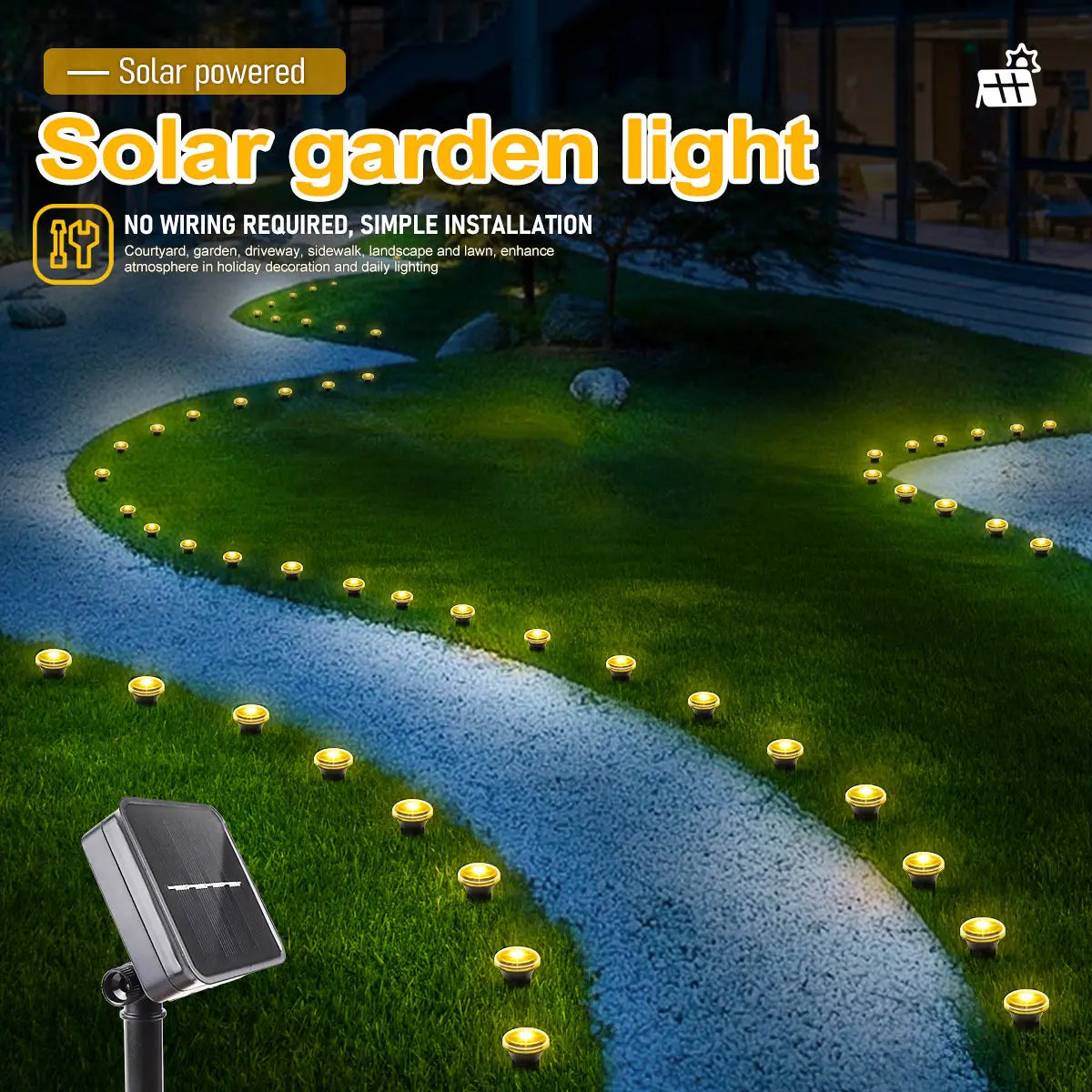 Solar Garden Pathway Lights – product image 2