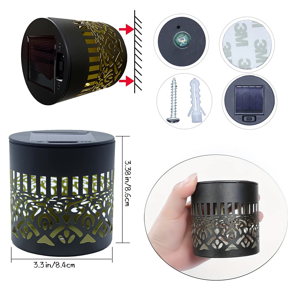 Solar Flower Wall Light – product image 4