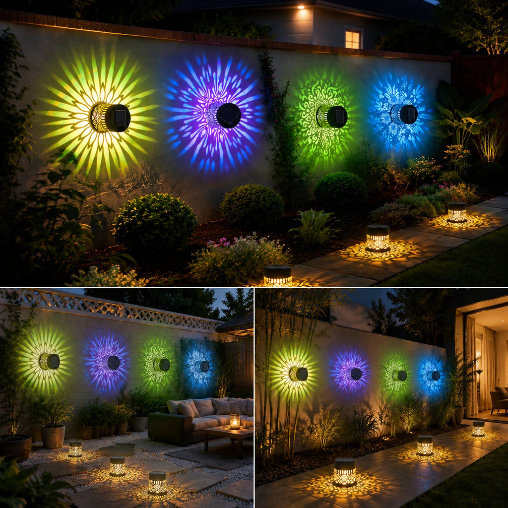 Solar Flower Wall Light – product image 5