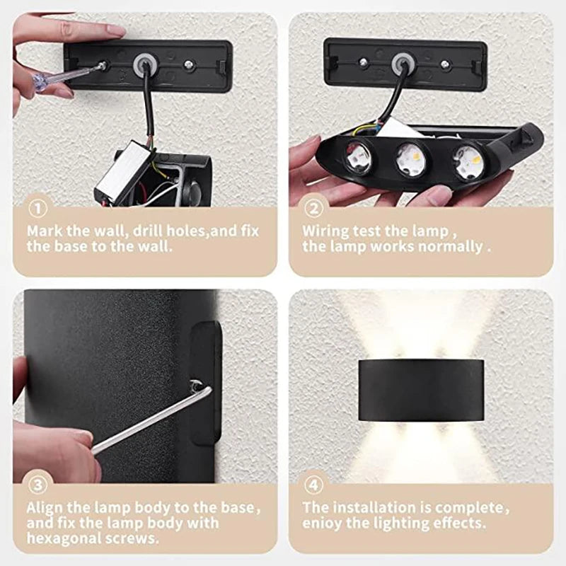 LED Up & Down Wall Sconce – product image 4